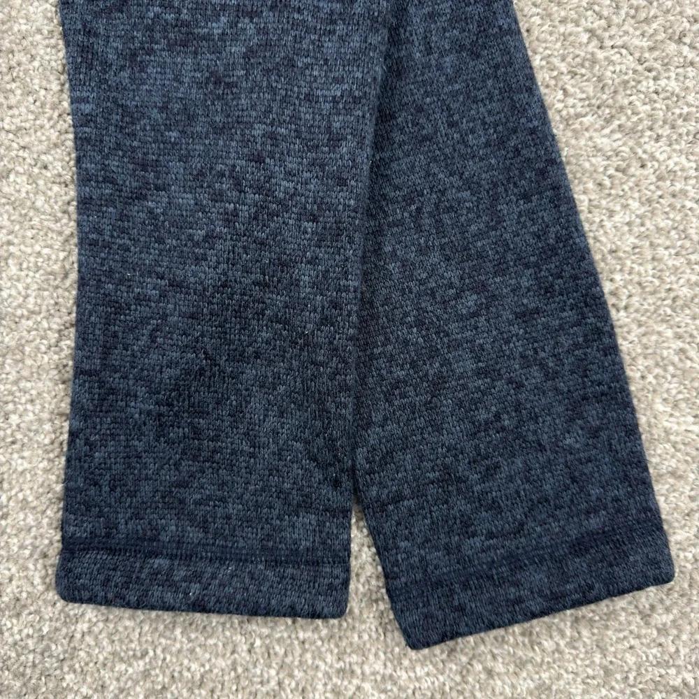Woolrich Sweater Fleece Mens M Navy Blue 1/4 Zip Pullover Chest Pocket